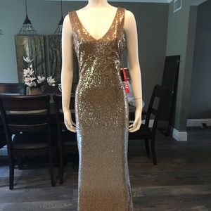 Long sequins gown